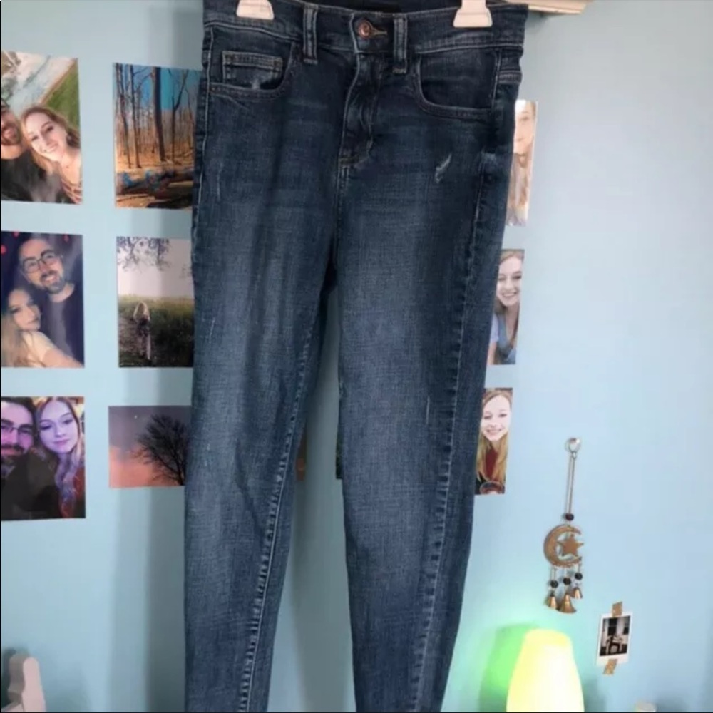 Forever 21 Frayed Hem Skinny Jeans 24 - Picture 3 of 3